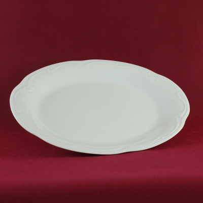 Servierplatte Königlich pr. Tettau Rubin weiß