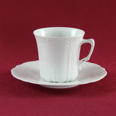 Espressotasse & Untertasse Tirschenreuth Baronesse weiß