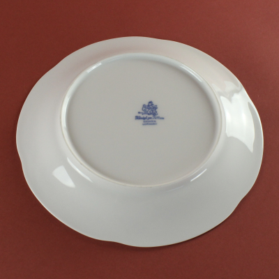 Preview: Kuchenteller Königlich pr. Tettau Rubin weiß Dekor 4088