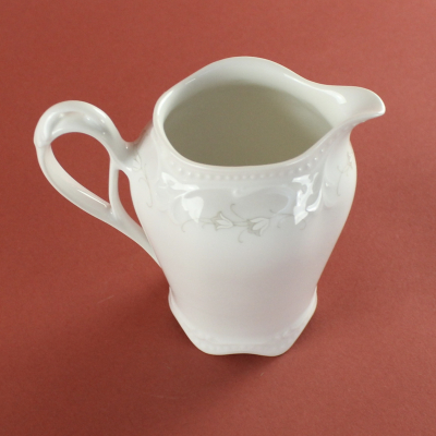 Preview: Milchkännchen Königlich pr. Tettau Rubin weiß Dekor 4088