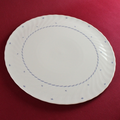 Preview: Tortenplatte Seltmann Weiden Regina Mücke-Blau (Gebrauchsspuren)