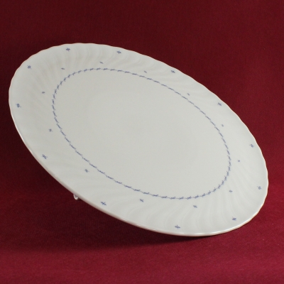 Preview: Tortenplatte Seltmann Weiden Regina Mücke-Blau (Gebrauchsspuren)