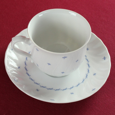 Tasse & Untertasse Seltmann Weiden Regina Mücke-Blau