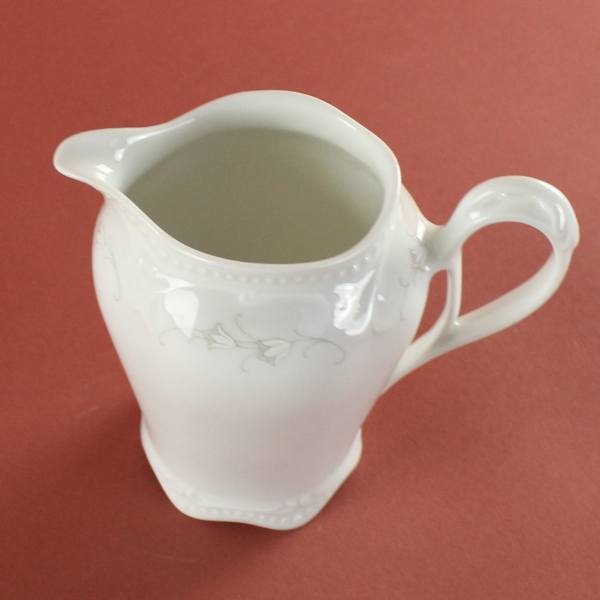 Milchkännchen Königlich pr. Tettau Rubin weiß Dekor 4088