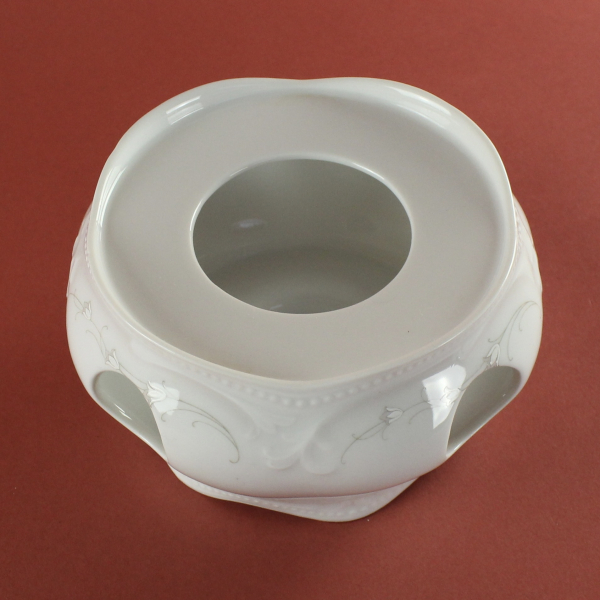 Stövchen Königlich pr. Tettau Rubin weiß Dekor 4088