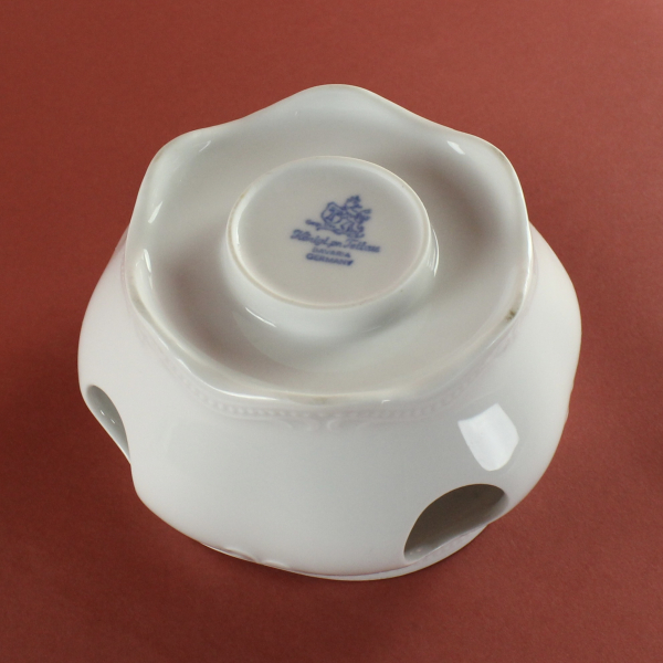 Stövchen Königlich pr. Tettau Rubin weiß Dekor 4088