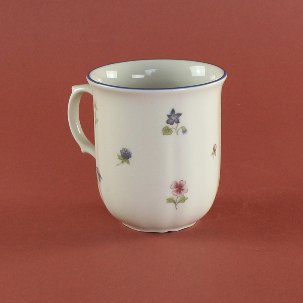 Kaffeebecher Marie Luise Streublume blauer Rand