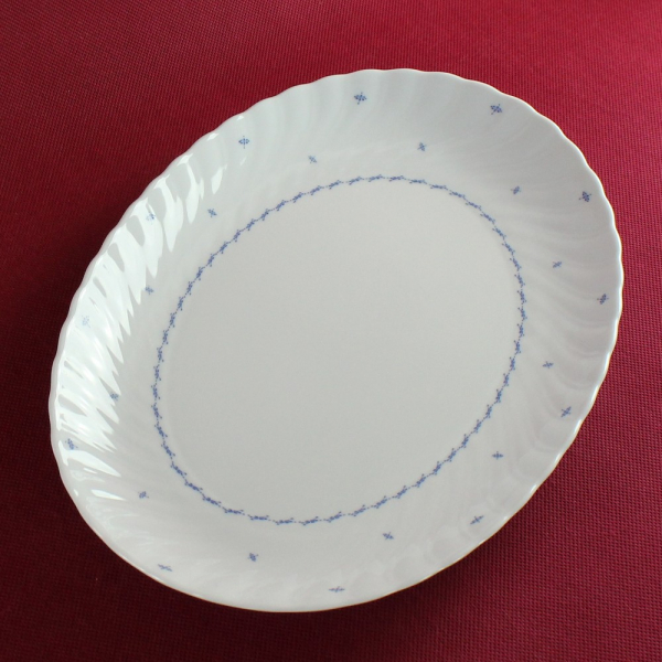 Platte oval Seltmann Weiden Regina Mücke-Blau (Gebrauchsspuren)