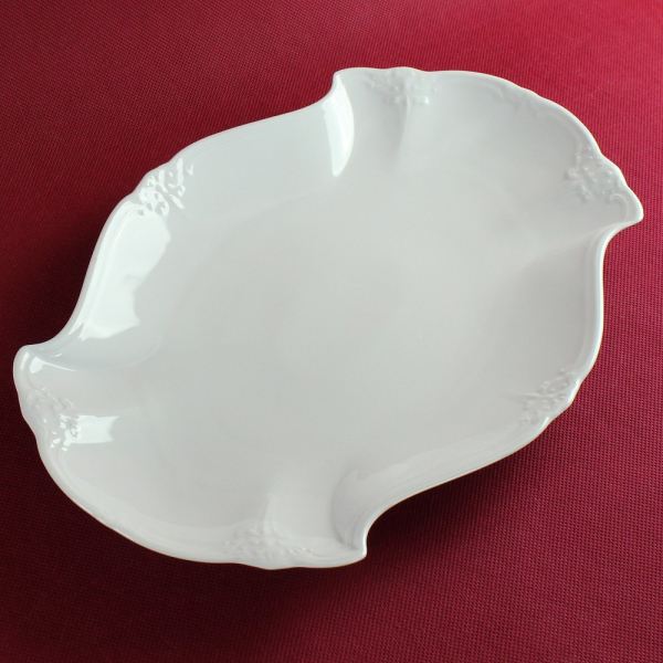 Servierplatte 33 cm Tirschenreuth Baronesse weiß "2 Wahl"