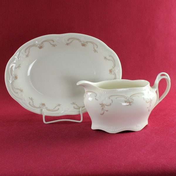 Königlich pr. Tettau  Rubin Cream Dekor 3161 Sauciere