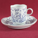 Kaffeetasse & Untertasse Tirschenreuth Fleur Blätterzauber blau