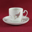 Kaffeetasse & Untertasse Rosenthal Asimmetria Goldblume