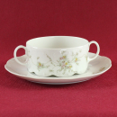 Suppentasse & Untertasse Rosenthal Monbijou grüne Ranke