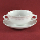 Suppentasse & Untertasse Hutschenreuther Maria Theresia Windsor Rosa